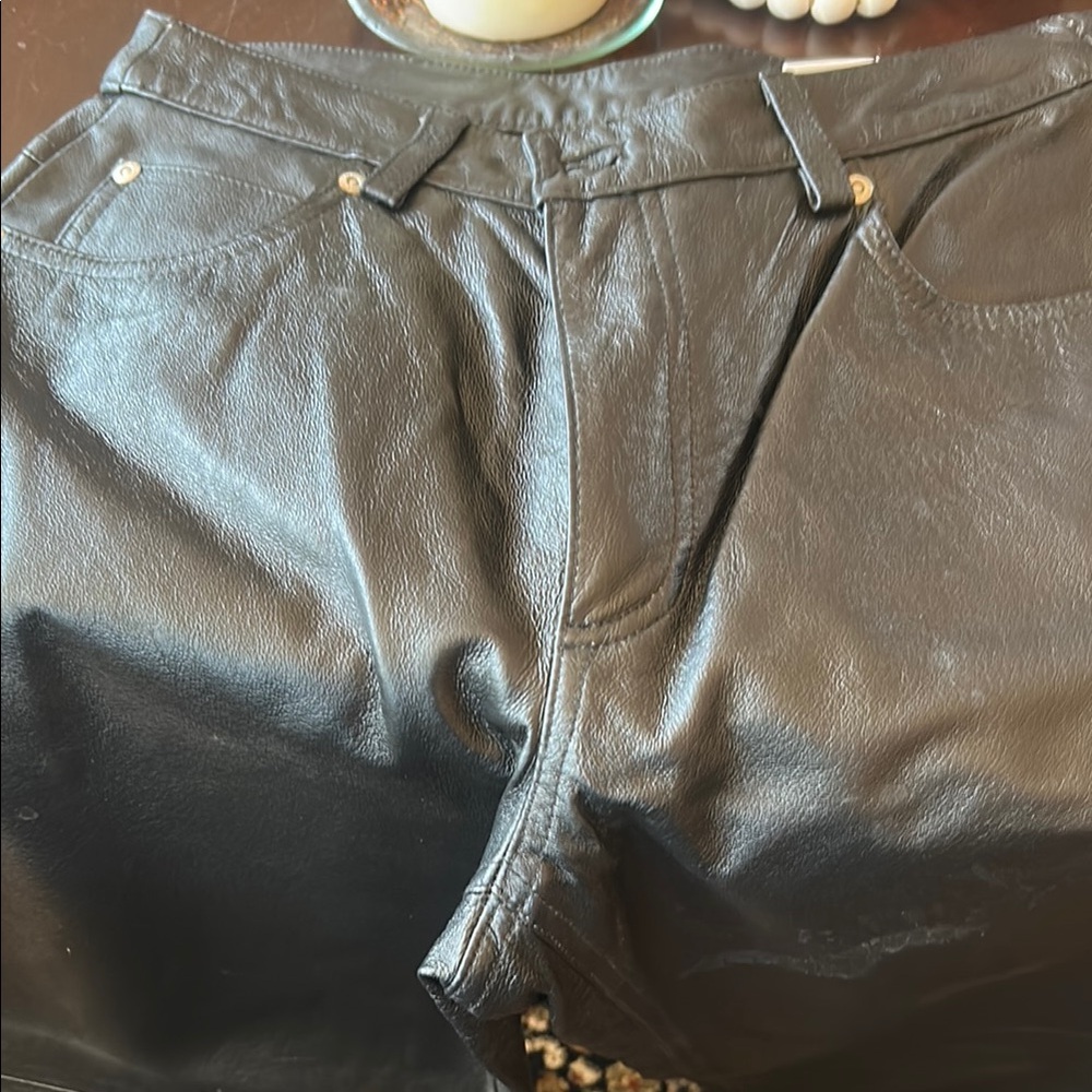 Black Leather Pants